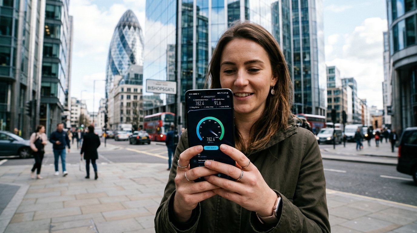 Mobile Network Speed Test: 5G Ultra Wideband vs. 4G LTE Speed, Latency, and Tower Signal Optimization