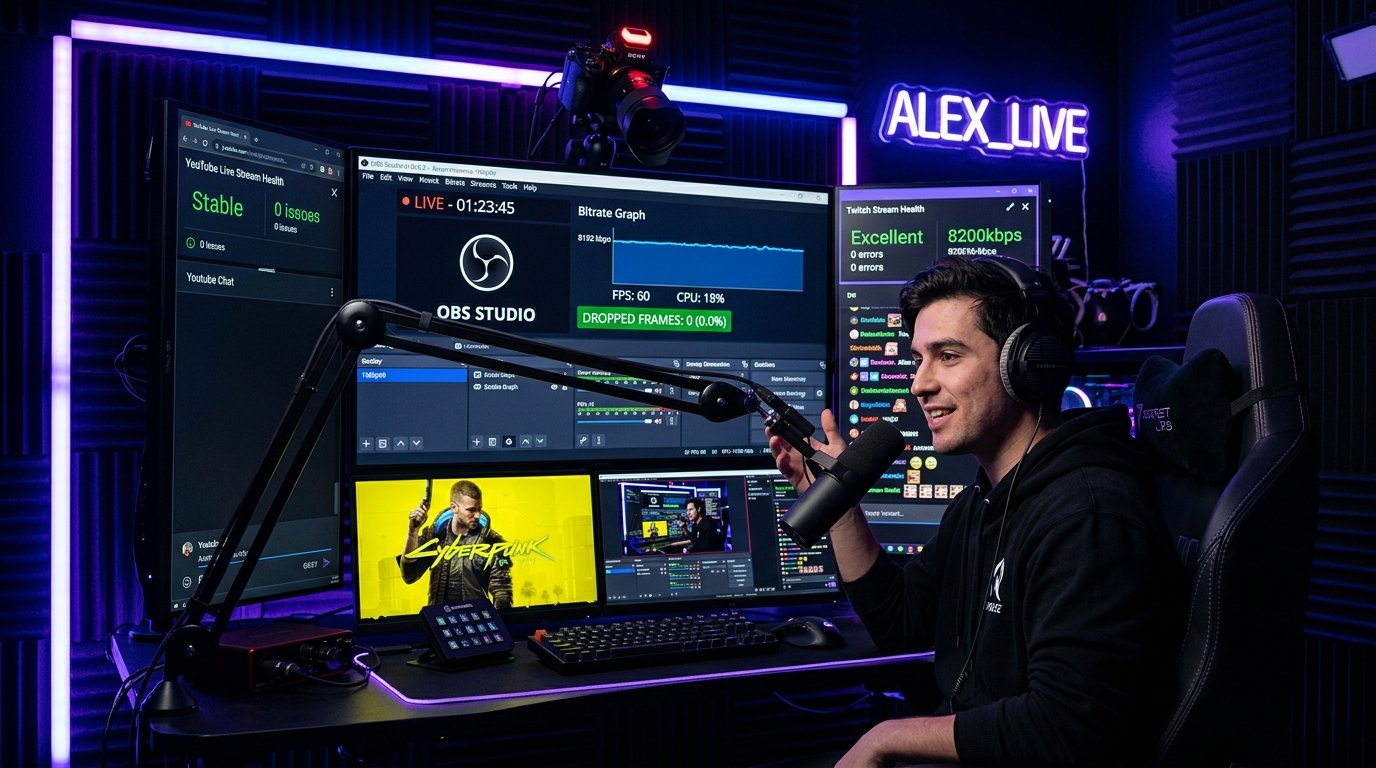 Internet Speed Test for Live Streamers: How to Calibrate OBS, Twitch & YouTube Bitrate for Zero Dropped Frames